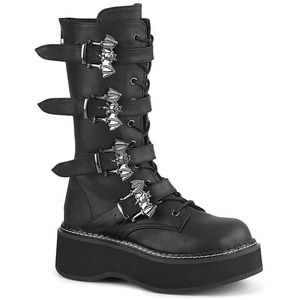Gently worn demonia boots with bats size 8